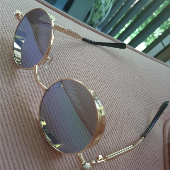 BRAND NEW TRENDY RETRO ROUND SUNGLASSES NWT - Picture 8 of 9